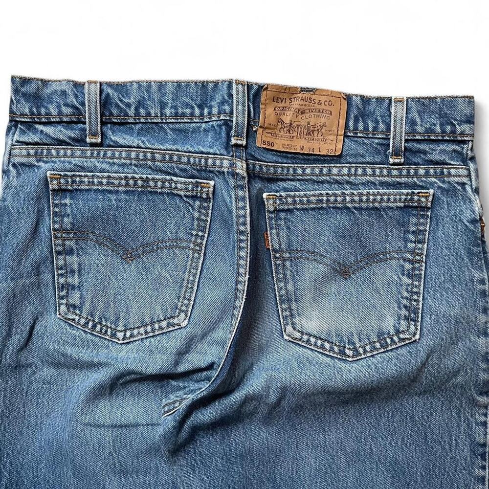 1994 levis orange tab 550 blue jeans 32x32